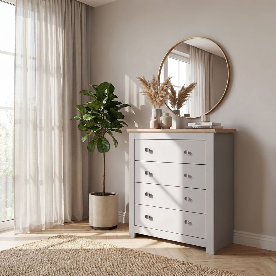 Chest of Drawers MILFORD 4D Cashmere