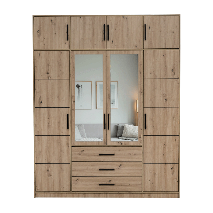 Wardrobe KOS D4 Oak Artisan + M - 5