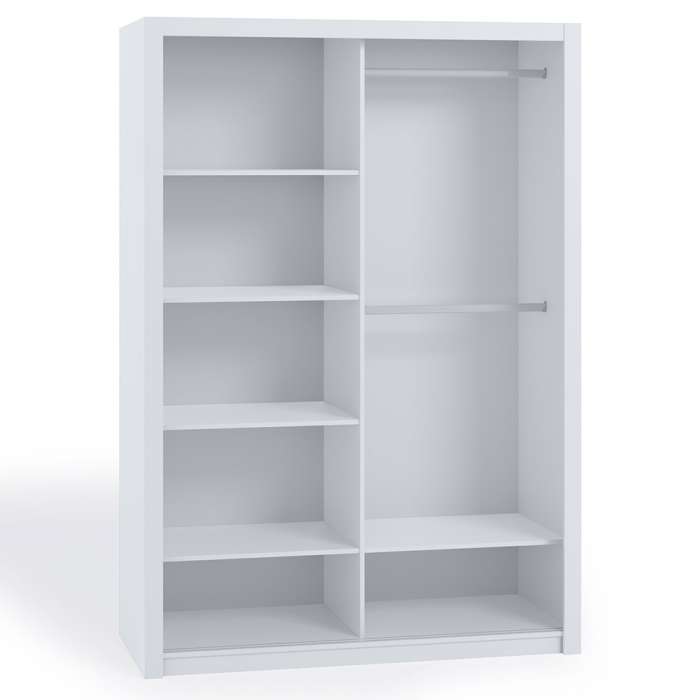 Wardrobe 120 BONITO White with - 1