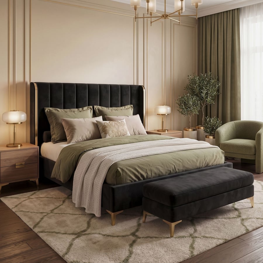 William bed super king size bla - 1