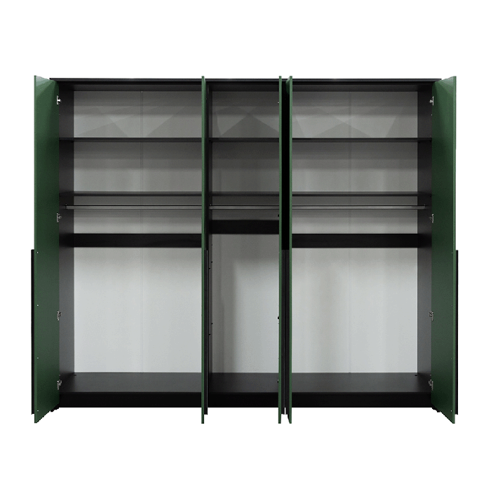 Wardrobe GENUA 255 Black / Bott - 1