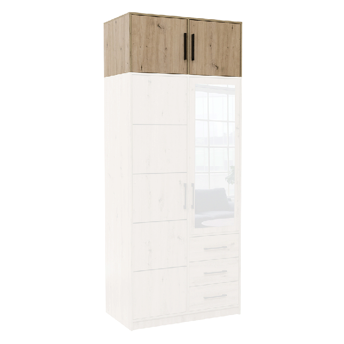 Wardrobe KOS D2 Oak Artisan + M - 4