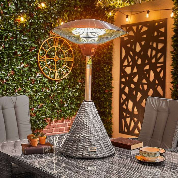 Patio Heater - 2100w Rattan Tab - 1