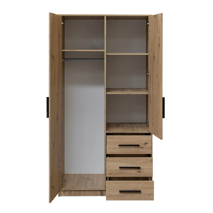 Wardrobe KOS D2 Oak Artisan + M - 1