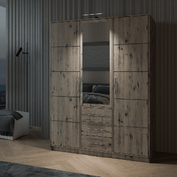 Wardrobe BALI D3 Oak Wellington - 2