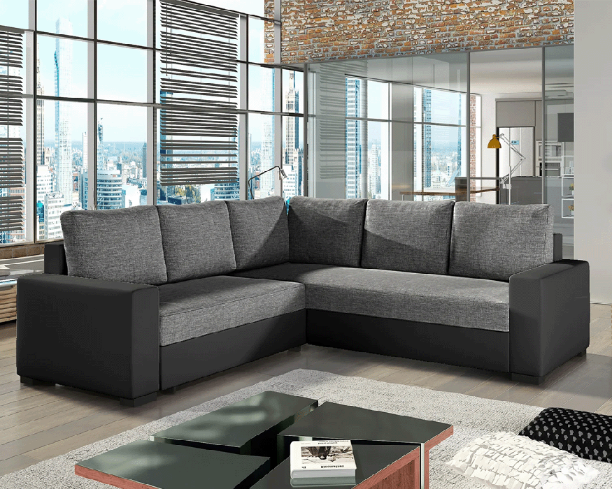 Corner Sofa Bed CANIS Dark Grey - 1