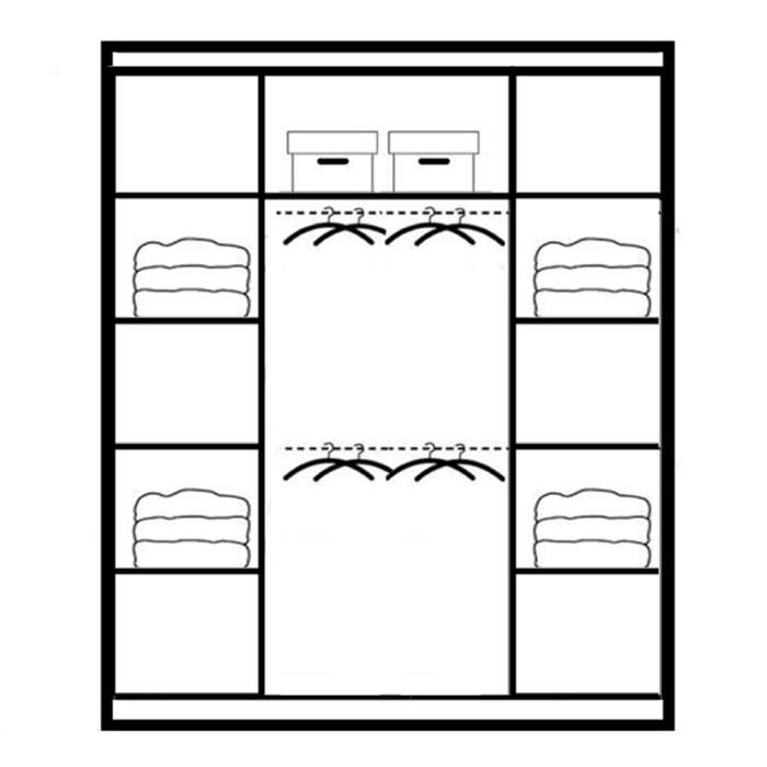 Wardrobe RODOS 200 Platinum - 3