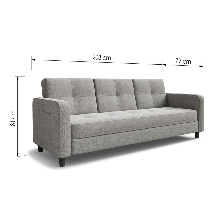 Sofa Bed AGNES with dimensions - 3
