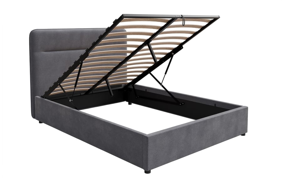Upoholstered bed EVERETT Grey D - 4