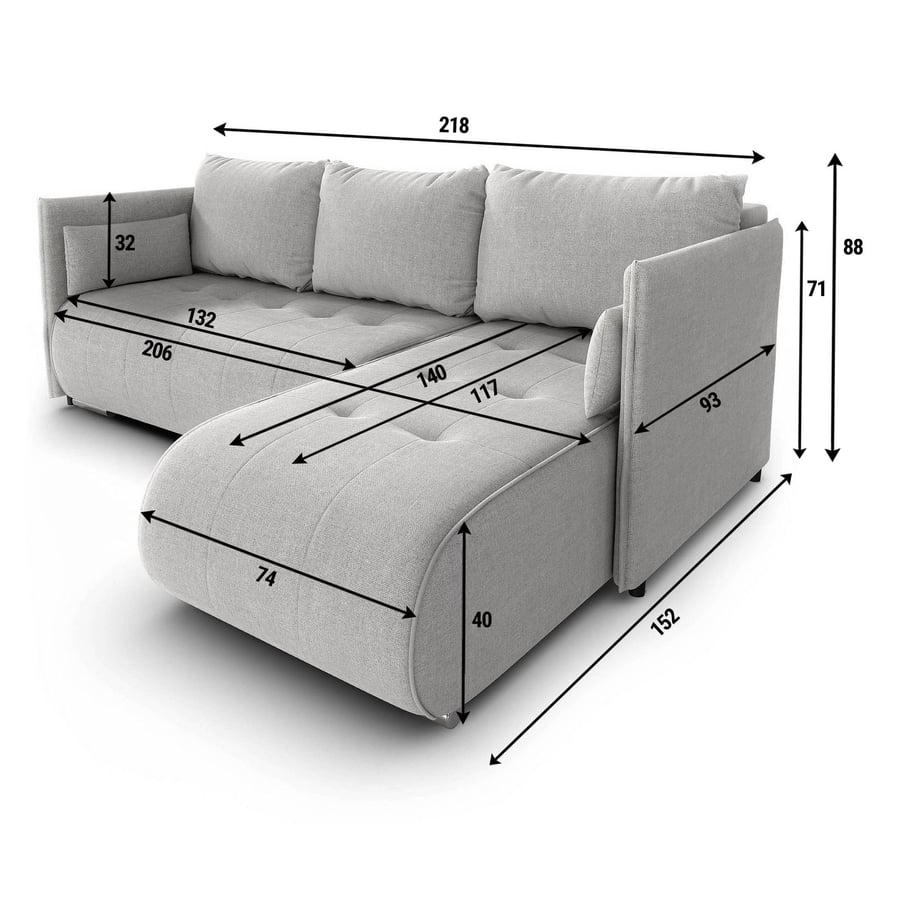 Corner Sofa Bed NESSA DF-026CSB - 5