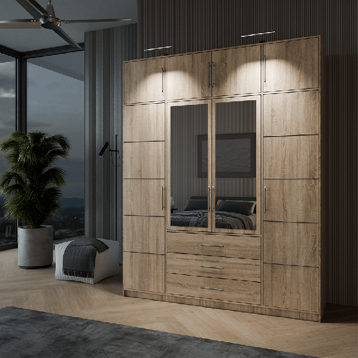 Wardrobe BALI D4 Oak Sonoma - 10