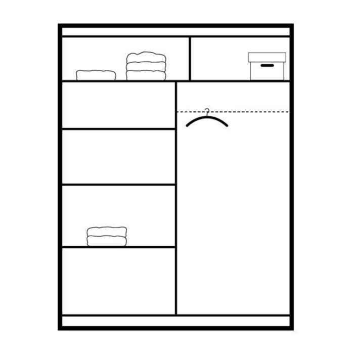 Sliding Door Wardrobe BRANDON 1 - 2