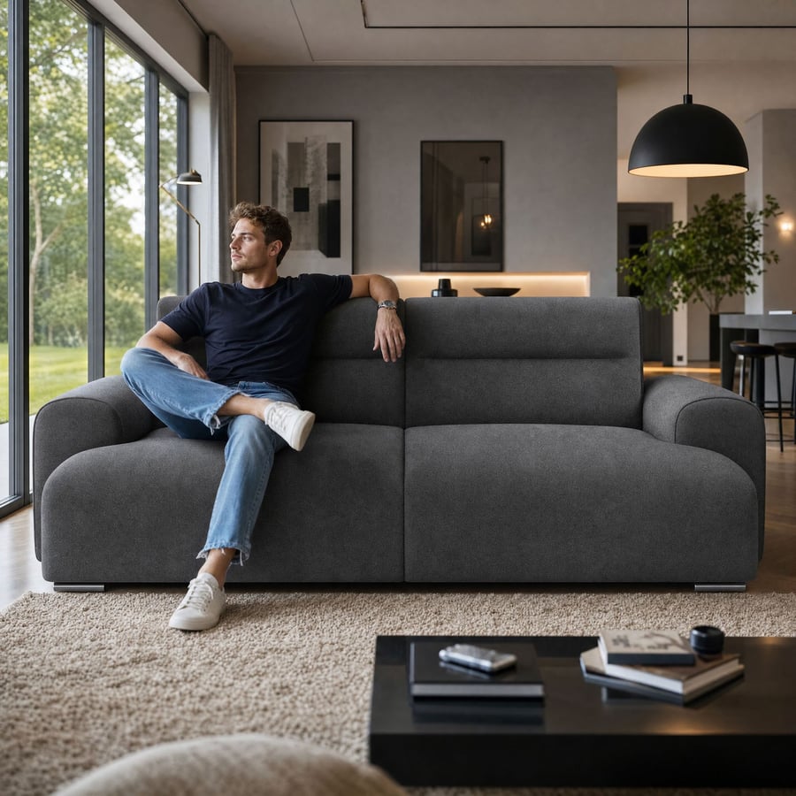 Sofa Bed CAMILA - Dark Grey - Z - 2
