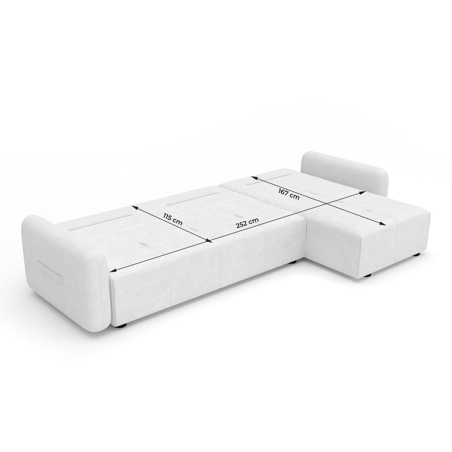 Corner sofa bed BROOKE sleeping - 7