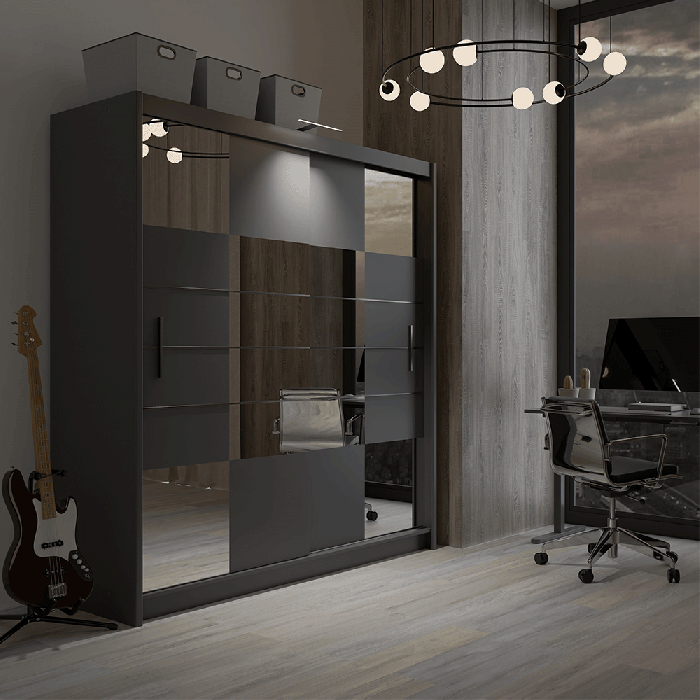 ARUBA 2 203cm Sliding Door Ward - 2