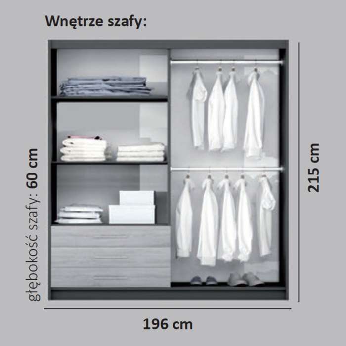 Wardrobe PEKIN D4 Oak Wotan - 4