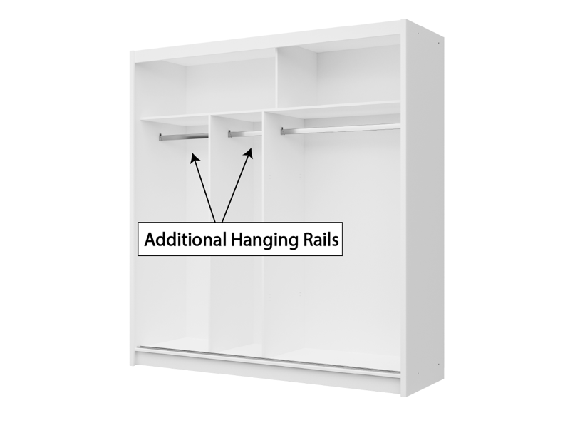 BRANDON 203cm Sliding Door Ward - 4