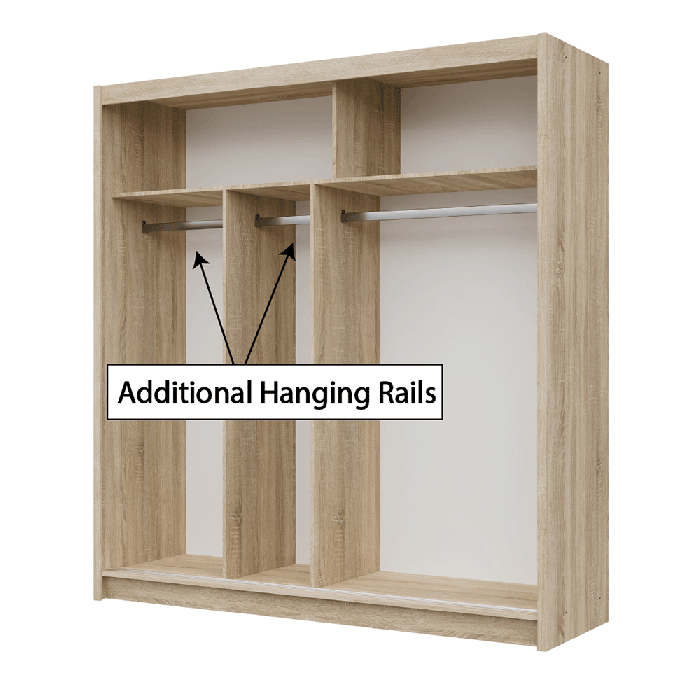 VISTA 203cm Sliding Door Wardro - 4