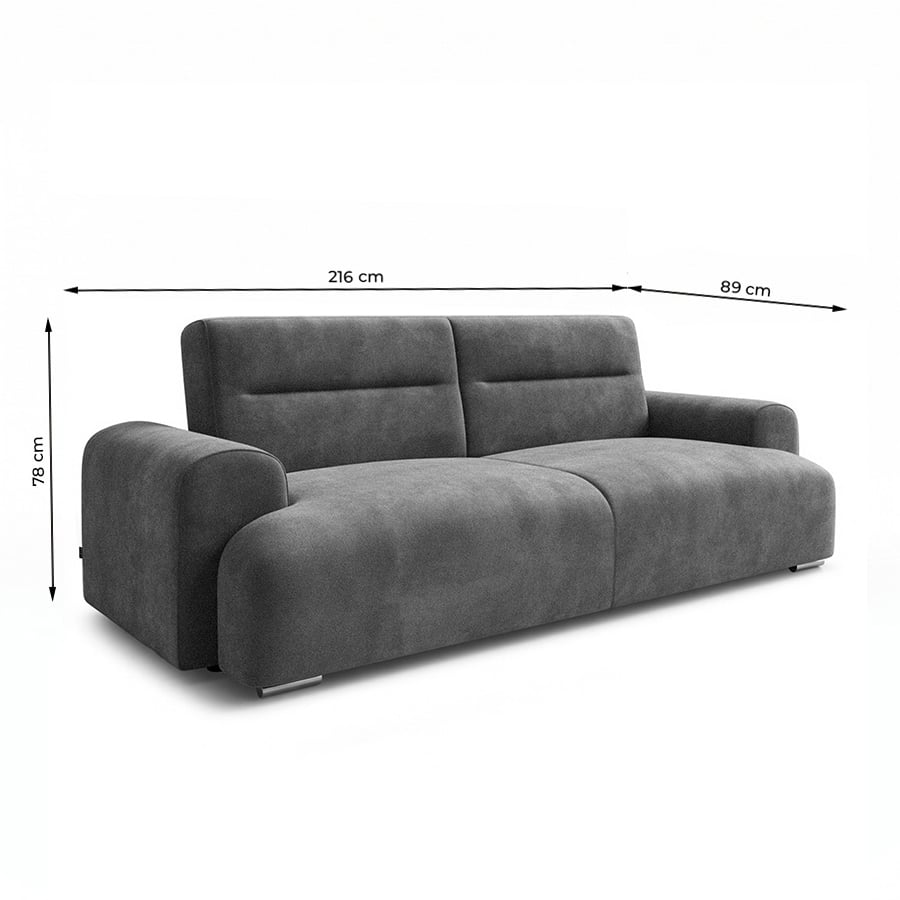 Camila Dark Grey Dimensions - 4