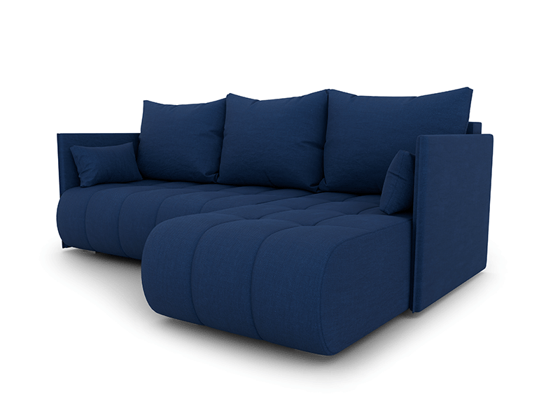 DAKO corner sofa bed NESSA reversible chaise lounge, storage, 9 colours - Picture 43 of 47