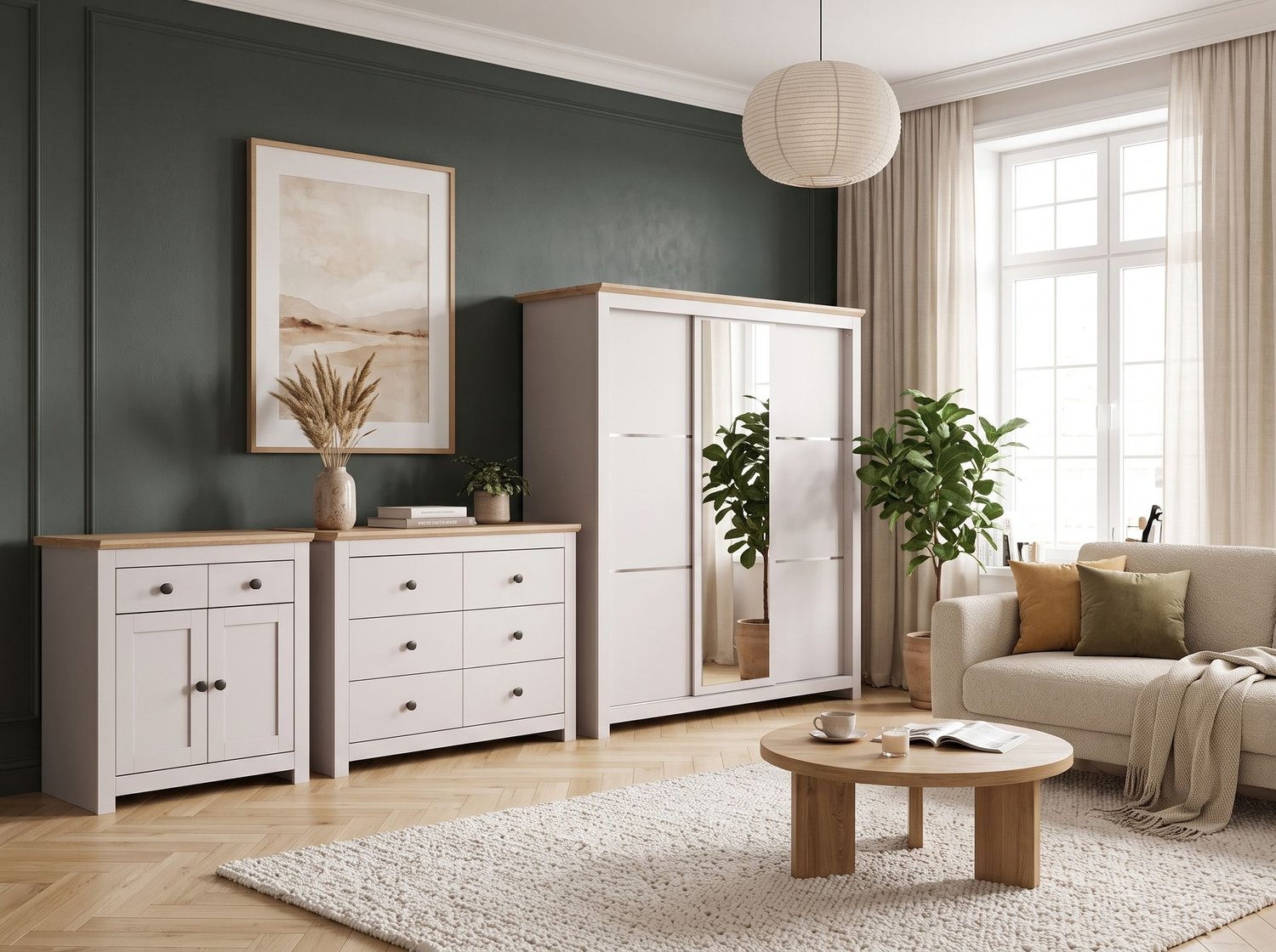 Bedroom Set MILFORD Complete Cashmere