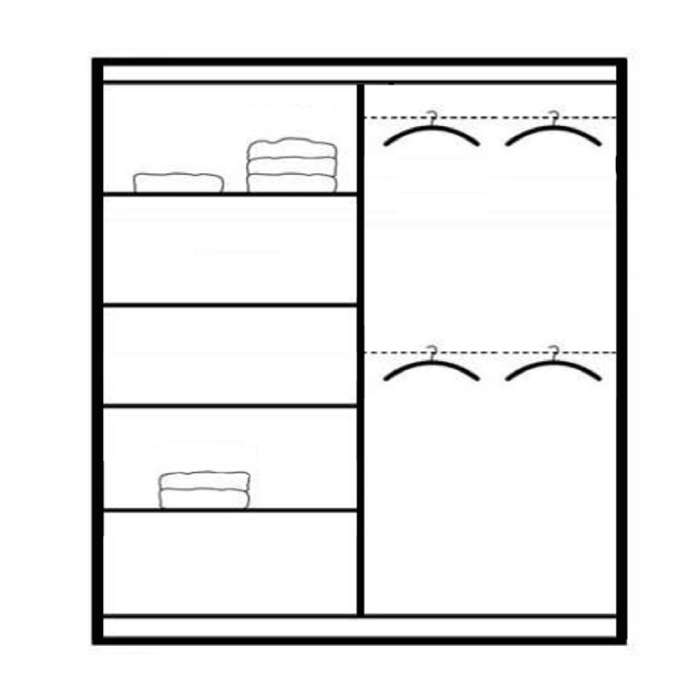 Sliding Door Wardrobe BASTIA 20 - 2