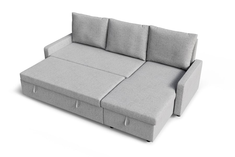 Corner sofa Bed LYNDA grey 4 - 4