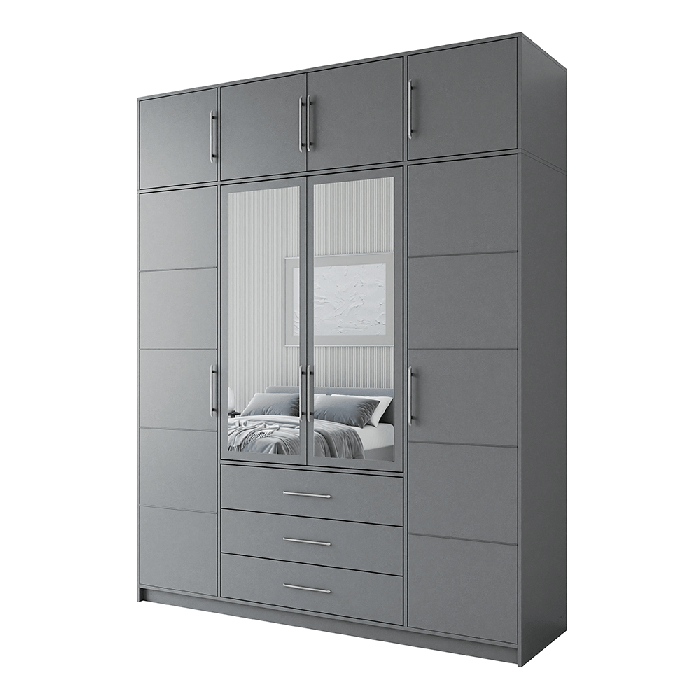 Wardrobe BALI D4 Graphite - 8