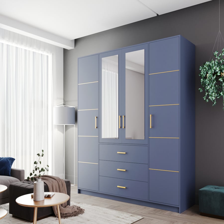 Wardrobe BALI D4-Blue - 1
