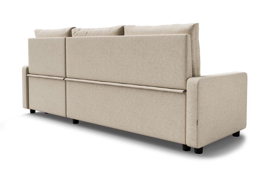 Corner sofa Bed LYNDA cream 3 - 8