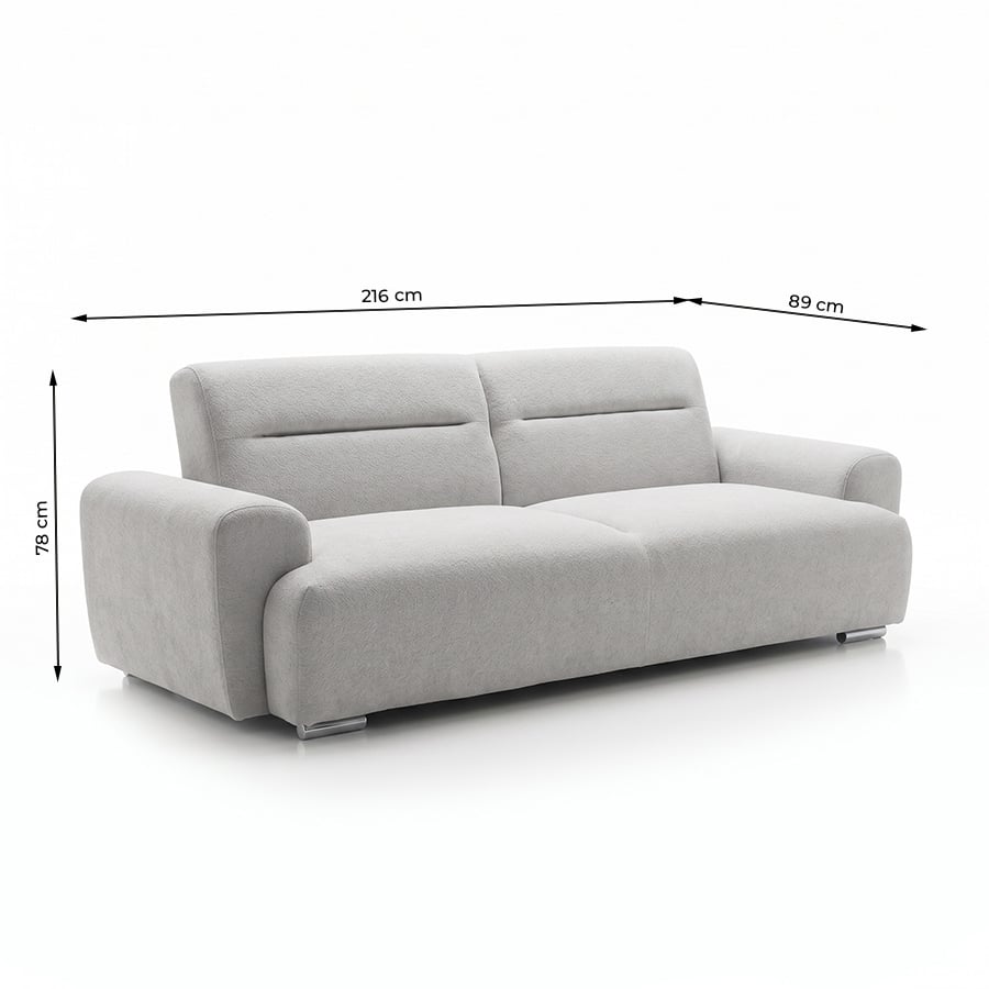 Sofa bed Camila Light Grey new - 4