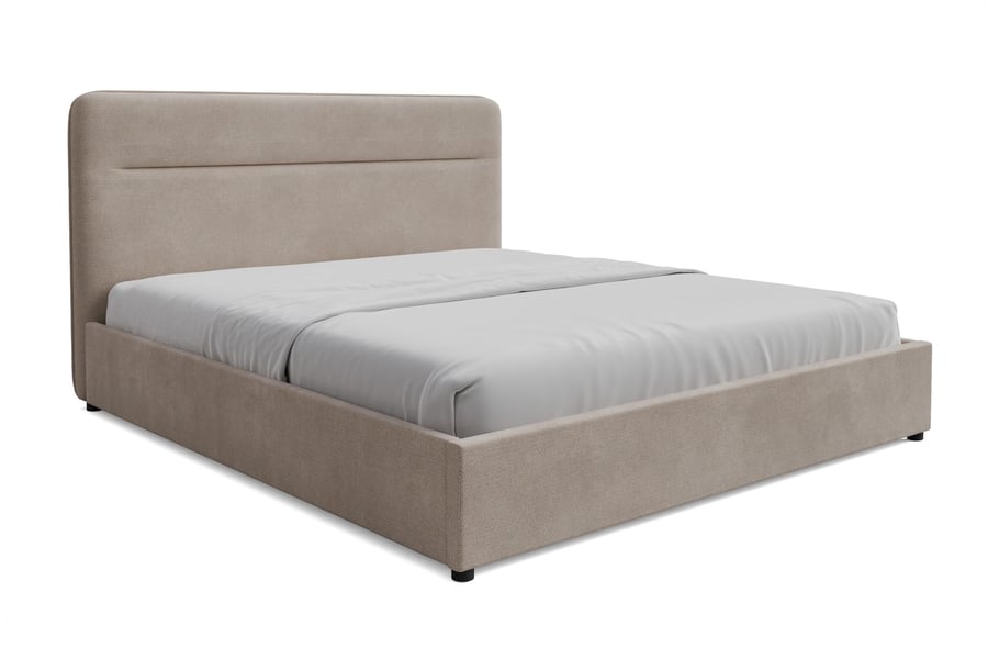 Upholstered bed EVERETT Beige S - 2
