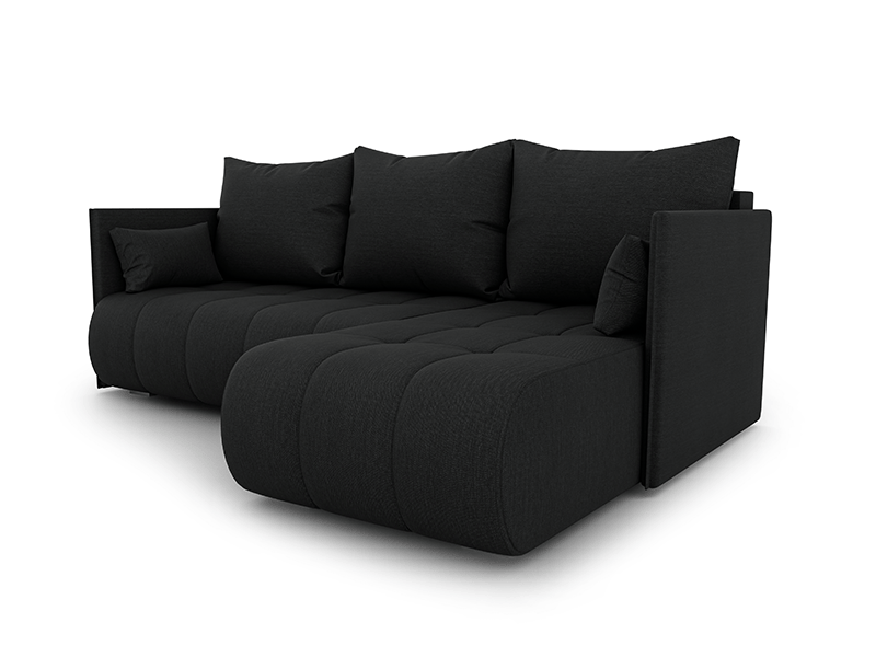 DAKO corner sofa bed NESSA reversible chaise lounge, storage, 9 colours - Picture 18 of 47