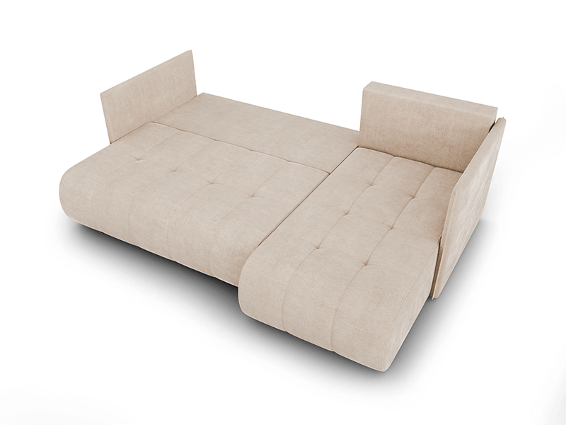 DAKO corner sofa bed NESSA reversible chaise lounge, storage, 9 colours - Picture 39 of 47