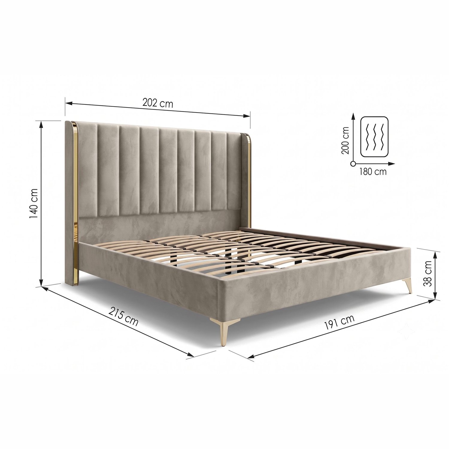 William Super King Size beige n - 2