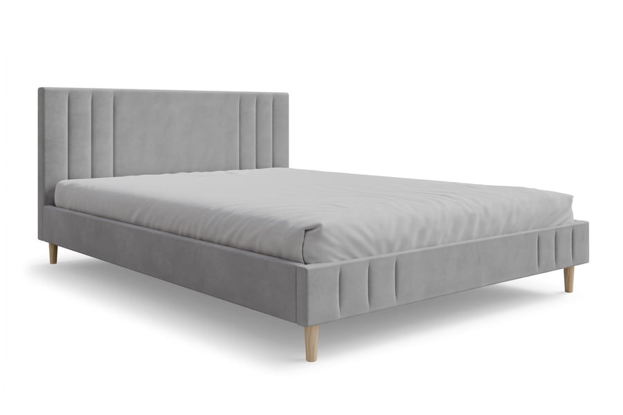 Upholstered Bed Jaxon King Grey - 3