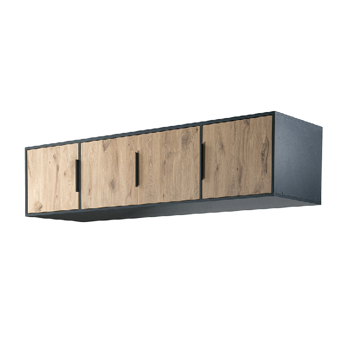 Wardrobe LATI D4 Black / Oak Vi - 3