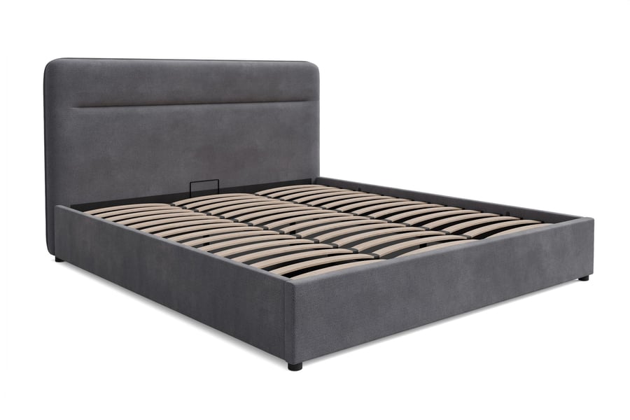 Upholstered bed EVERETT Grey Su - 3