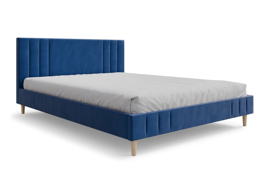 Upholstered Bed Jaxon King Navy - 2