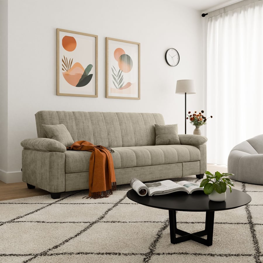 Sofa Bed Veronica Taupe - 6