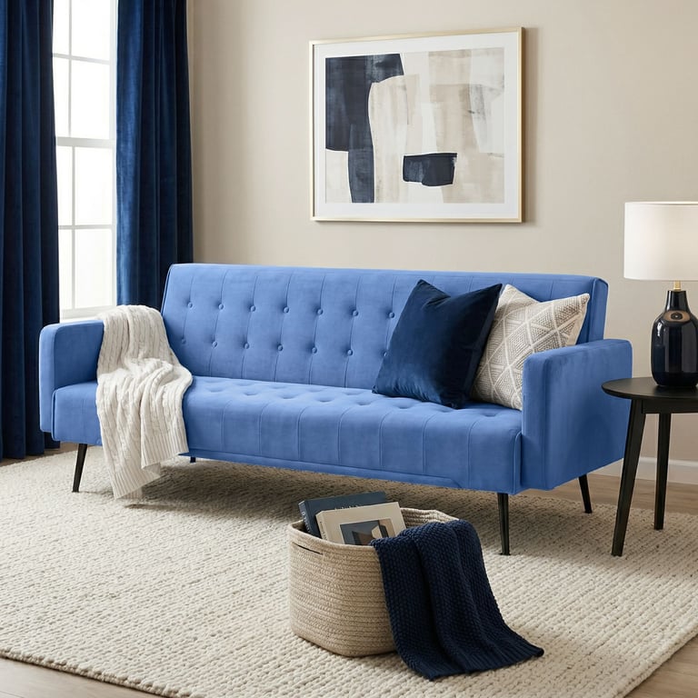 Sofa Bed SILVIA - Blue
