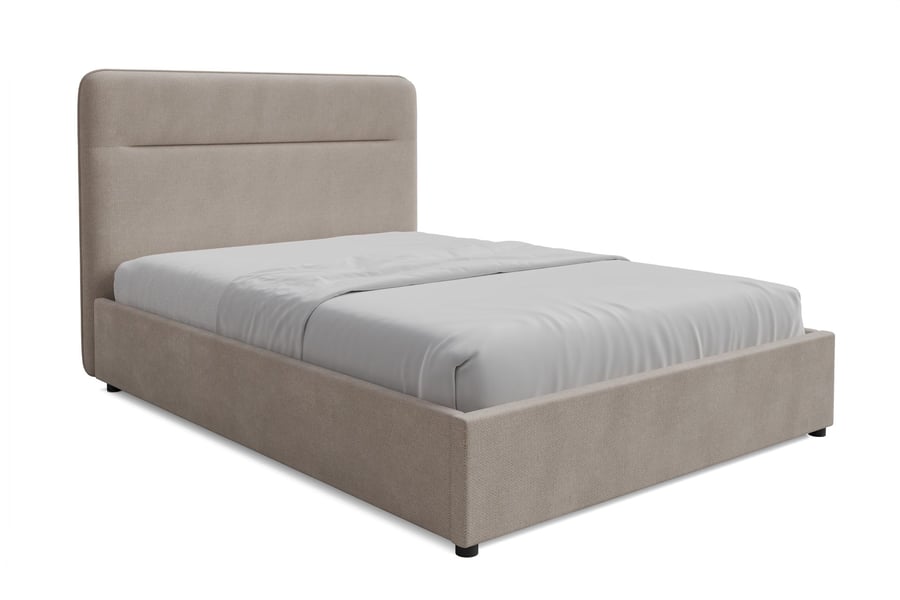 Upholstered bed EVERETT Beige D - 2