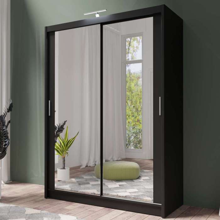 Wardrobe 160cm wide sliding doors hotsell