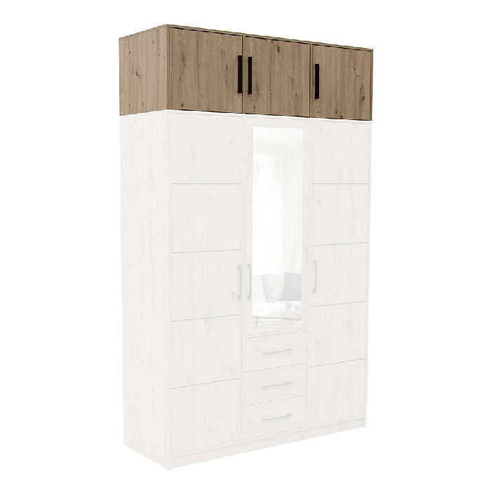 Wardrobe KOS D3 Oak Artisan + M - 4