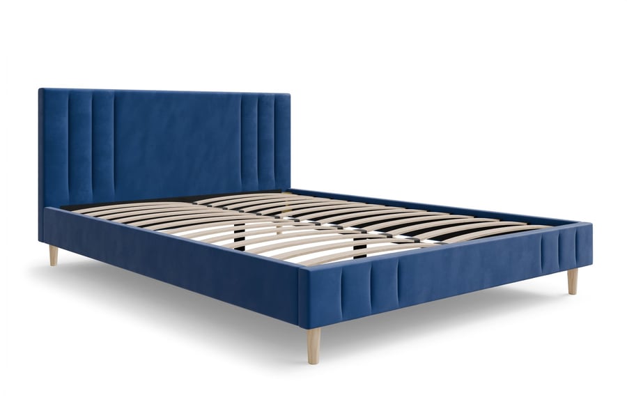 Upholstered Bed Jaxon King Navy - 3