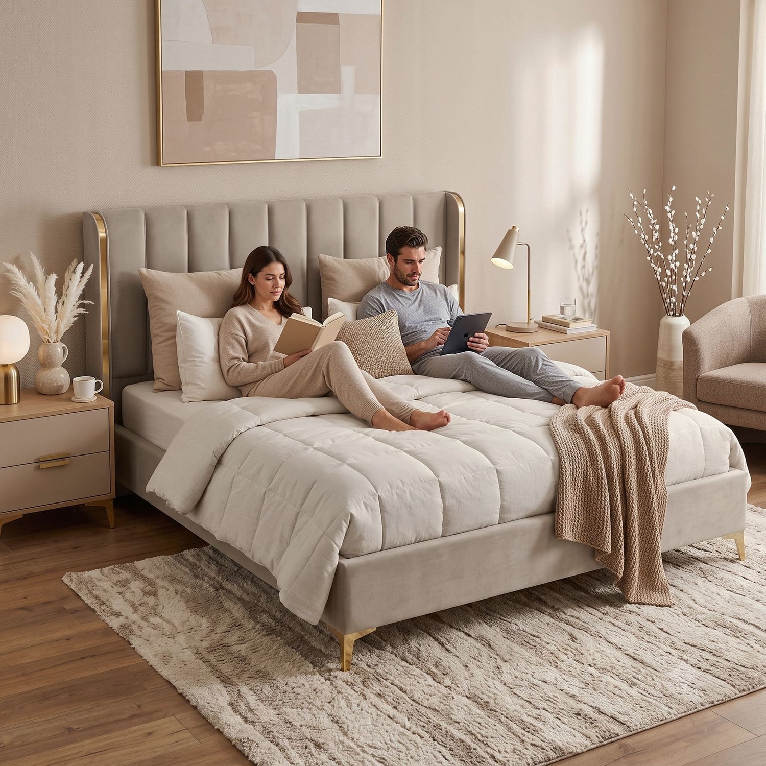 William Super King Size beige n - 5