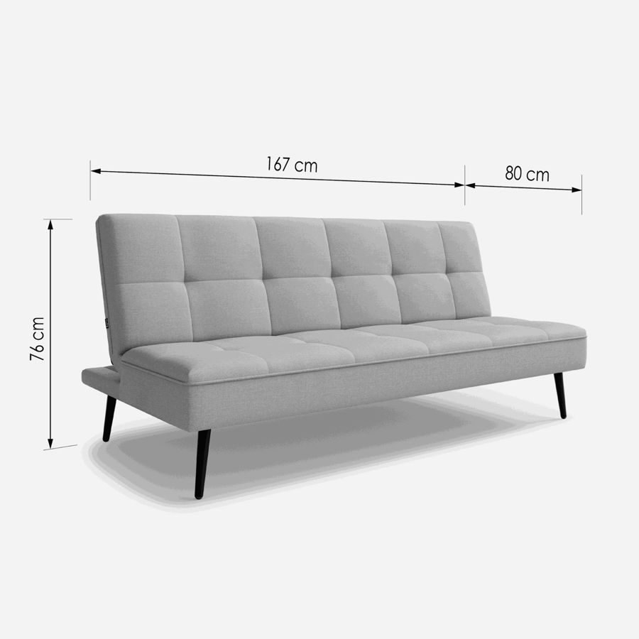 Ronnie Sofa Bed Grey - 3