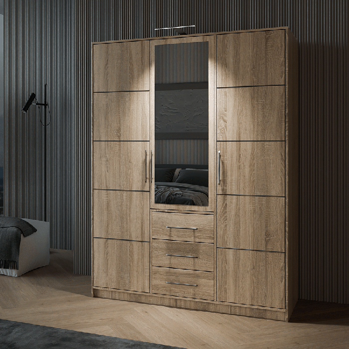 Wardrobe BALI D3 Oak Sonoma + M - 2