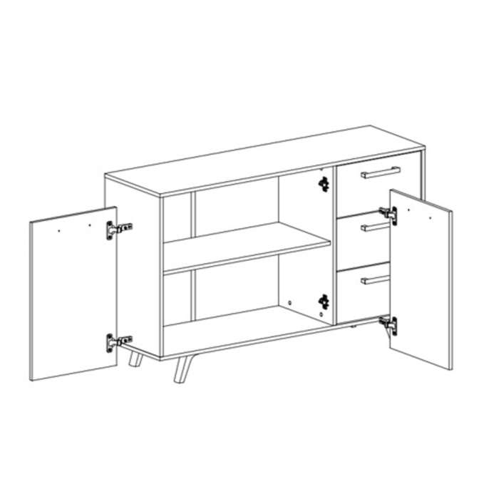 Sideboard BALI-Blue - 3