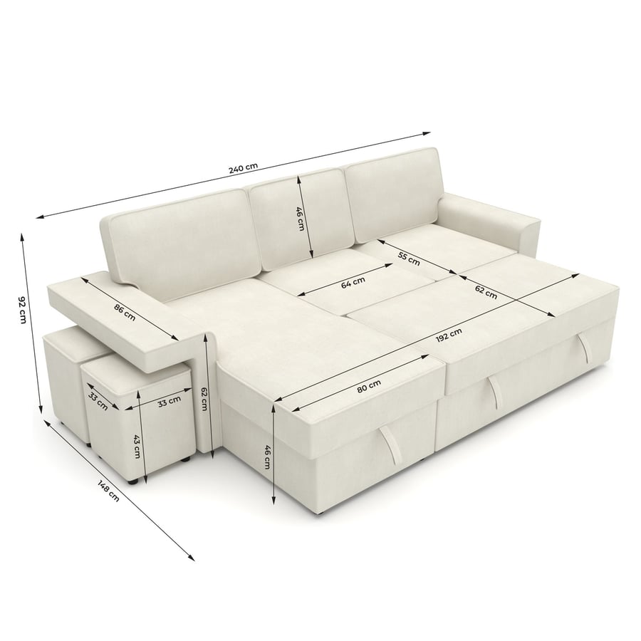 Corner sofa EVERLY dimensions - 7